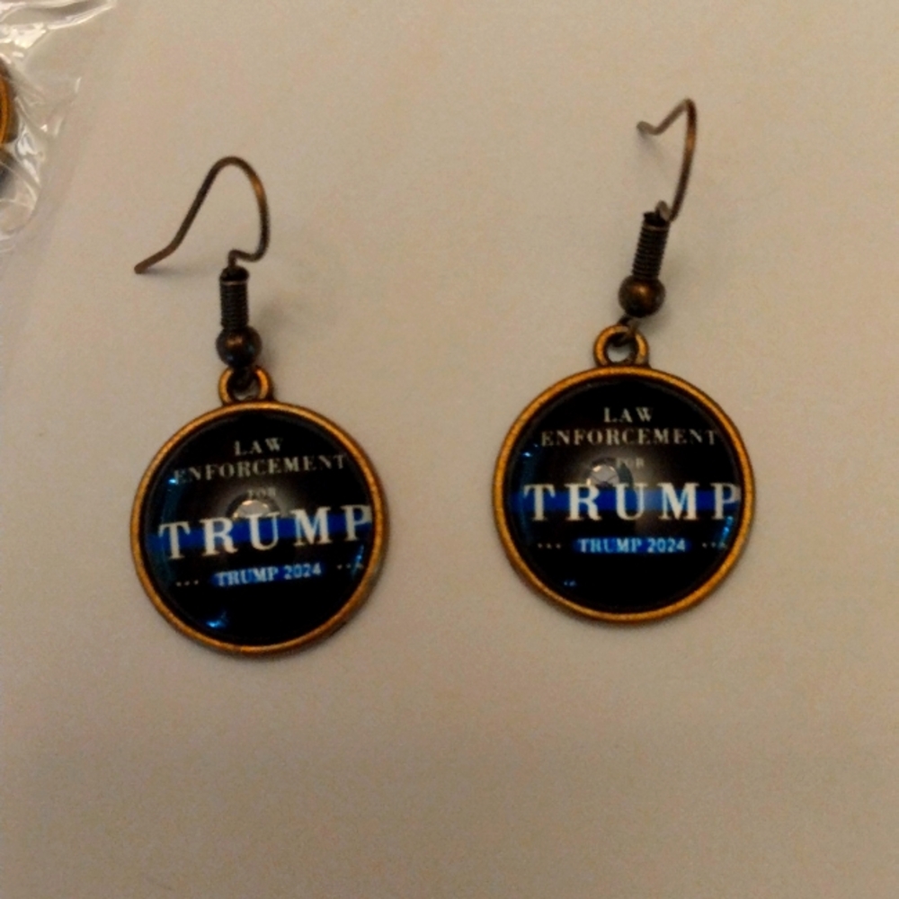 Law enforcement for Trump earrings